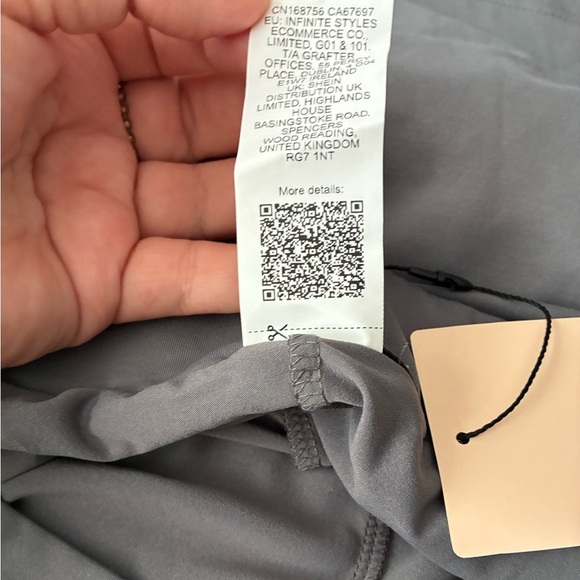 🆕Sheinbae Grey Mini Skort with Side Slit M🆕 - Picture 11 of 13